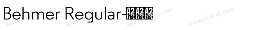 Behmer Regular字体转换